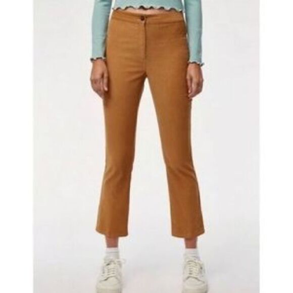 Aritzia Sunday Best Cassie Corduroy Flared Pant in Golden Amber Sz 0 - Picture 1 of 13